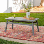 Table basse Middlebrook Elephant Point en bois d'acacia à chevrons