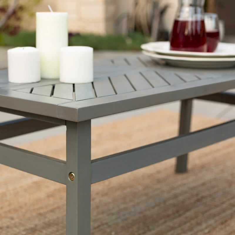 Table basse Middlebrook Elephant Point en bois d'acacia à chevrons