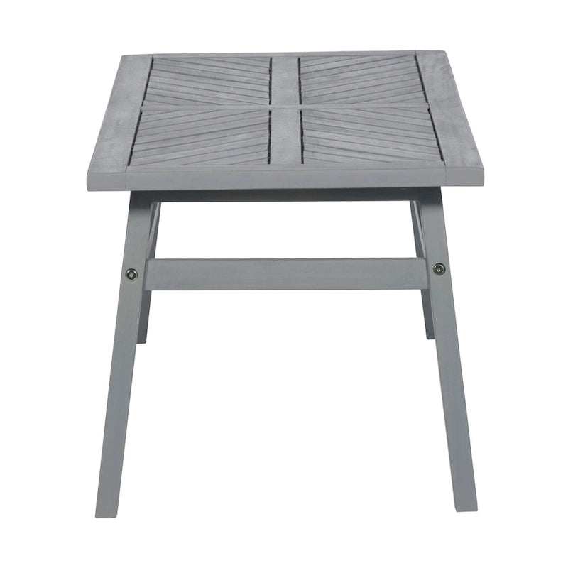 Table basse Middlebrook Elephant Point en bois d'acacia à chevrons