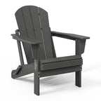 Ensemble de conversation Polytrends Laguna Outdoor 5 pièces comprenant une chaise Adirondack et une table basse carrée.