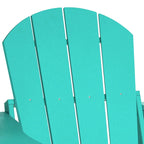Ensemble de conversation Polytrends Laguna Outdoor 5 pièces comprenant une chaise Adirondack et une table basse carrée.