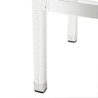 Tabouret de bar empilable gris SAFAVIEH Landry pour intérieur/extérieur, 76 cm (30 po) - 33 cm (13 po) L x 46 cm (18 po) P x 97 cm (38 po) H