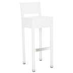 Tabouret de bar empilable gris SAFAVIEH Landry pour intérieur/extérieur, 76 cm (30 po) - 33 cm (13 po) L x 46 cm (18 po) P x 97 cm (38 po) H