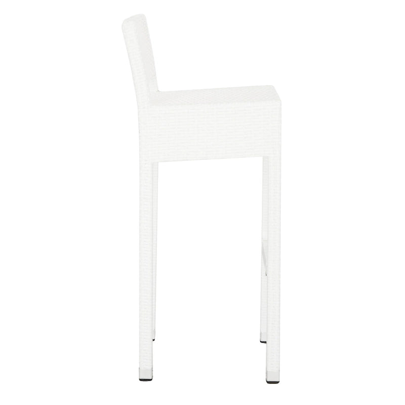 Tabouret de bar empilable gris SAFAVIEH Landry pour intérieur/extérieur, 76 cm (30 po) - 33 cm (13 po) L x 46 cm (18 po) P x 97 cm (38 po) H