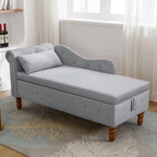 Coussin de rangement, méridienne en velours, méridienne moderne à accoudoirs arrondis