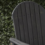 Chaises de salle à manger d'extérieur en bois de style Adirondack (ensemble de 2)