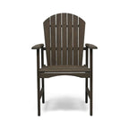 Chaises de salle à manger d'extérieur en bois de style Adirondack (ensemble de 2)