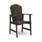 Chaises de salle à manger d'extérieur en bois de style Adirondack (ensemble de 2)