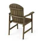 Chaises de salle à manger d'extérieur en bois de style Adirondack (ensemble de 2)