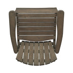 Chaises de salle à manger d'extérieur en bois de style Adirondack (ensemble de 2)