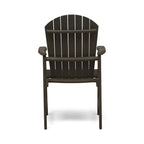 Chaises de salle à manger d'extérieur en bois de style Adirondack (ensemble de 2)