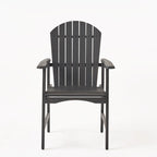 Chaises de salle à manger d'extérieur en bois de style Adirondack (ensemble de 2)
