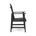 Chaises de salle à manger d'extérieur en bois de style Adirondack (ensemble de 2)