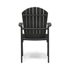 Chaises de salle à manger d'extérieur en bois de style Adirondack (ensemble de 2)