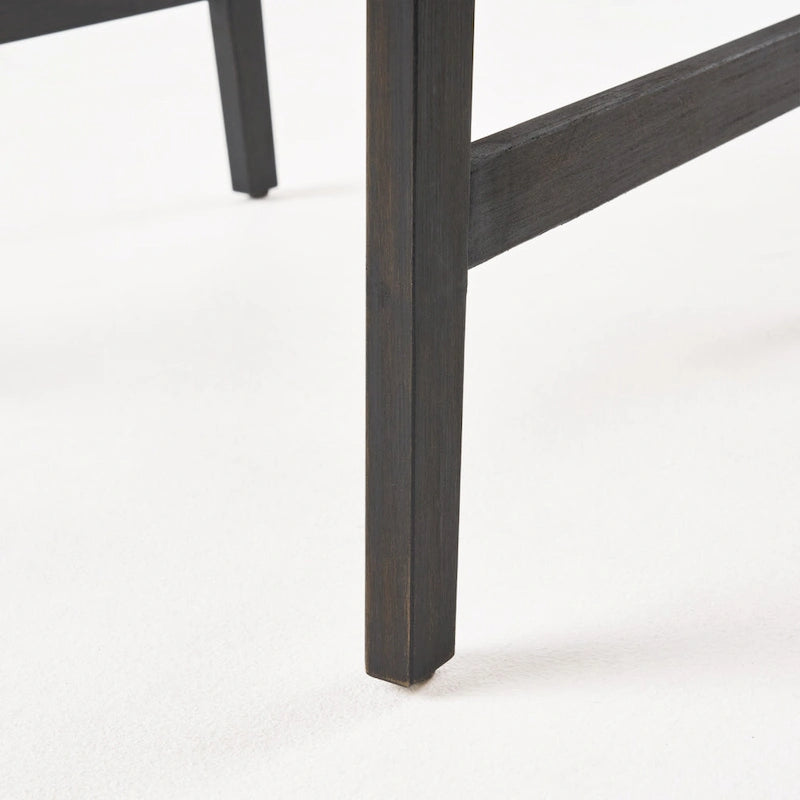 Chaises de salle à manger d'extérieur en bois de style Adirondack (ensemble de 2)