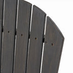 Chaises de salle à manger d'extérieur en bois de style Adirondack (ensemble de 2)