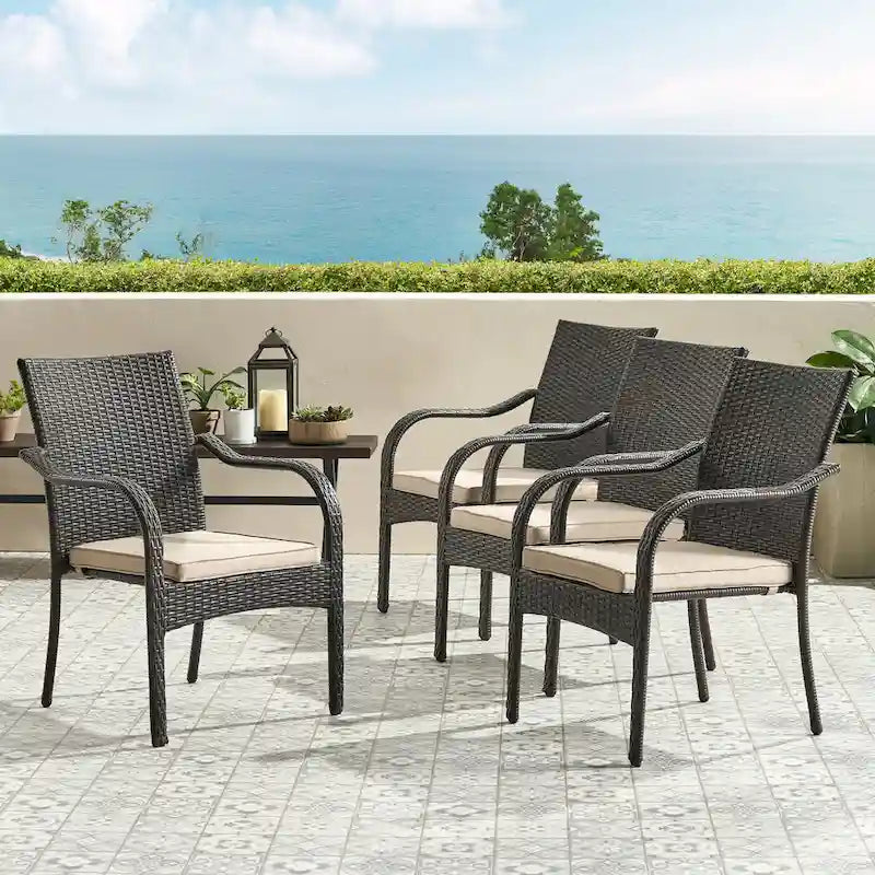 Chaises empilables, lot de 4