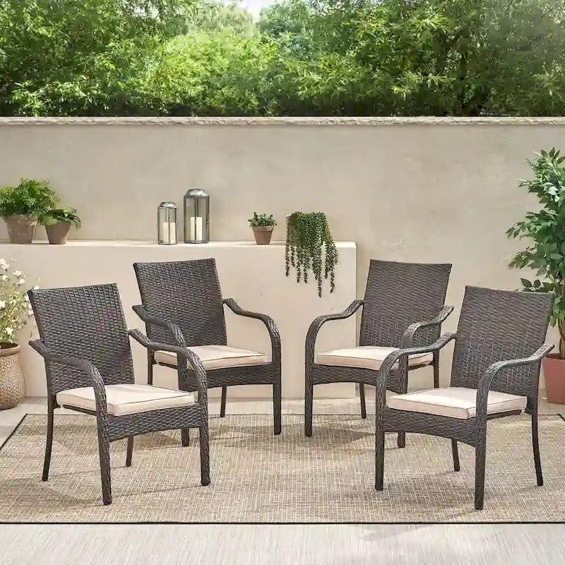 Chaises empilables, lot de 4