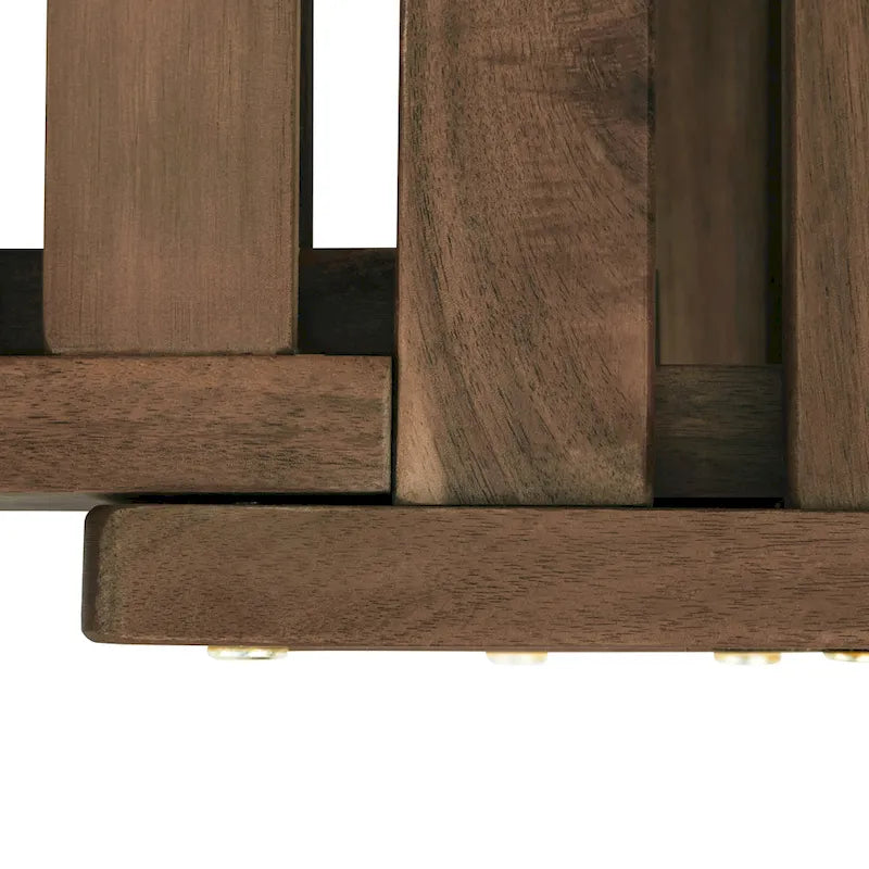 Canapé-lit de jardin en bois réglable avec coussins