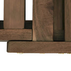 Canapé-lit de jardin en bois réglable avec coussins