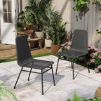 Chaises de salle à manger d'extérieur Madison en rotin (lot de 2) par Christopher Knight Home
