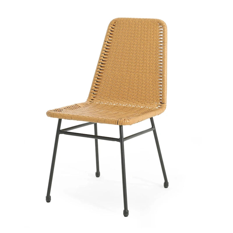 Chaises de salle à manger d'extérieur Madison en rotin (lot de 2) par Christopher Knight Home