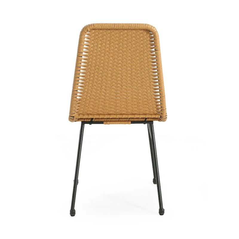 Chaises de salle à manger d'extérieur Madison en rotin (lot de 2) par Christopher Knight Home