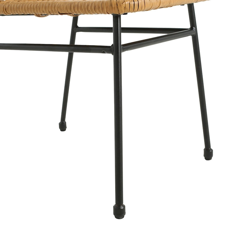 Chaises de salle à manger d'extérieur Madison en rotin (lot de 2) par Christopher Knight Home
