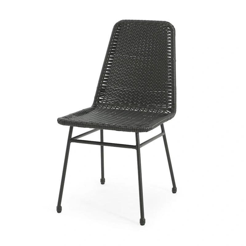Chaises de salle à manger d'extérieur Madison en rotin (lot de 2) par Christopher Knight Home