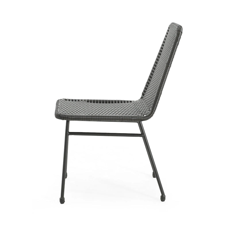 Chaises de salle à manger d'extérieur Madison en rotin (lot de 2) par Christopher Knight Home