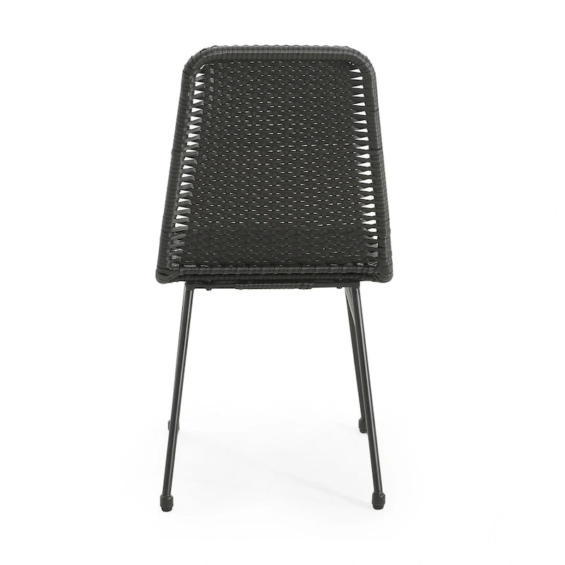 Chaises de salle à manger d'extérieur Madison en rotin (lot de 2) par Christopher Knight Home