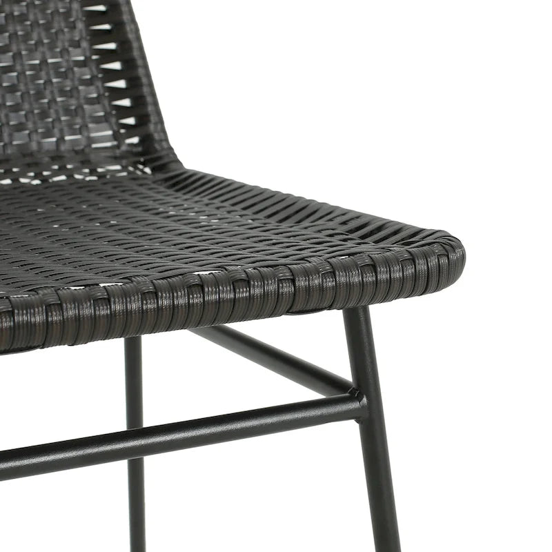 Chaises de salle à manger d'extérieur Madison en rotin (lot de 2) par Christopher Knight Home
