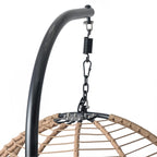 Fauteuil suspendu Juliet en osier pour intérieur/extérieur avec support, par Christopher Knight Home