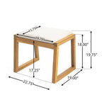 Banc de salle à manger en bois d'acacia Christopher Knight Home (lot de 2)