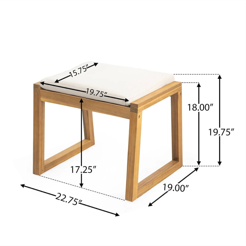Banc de salle à manger en bois d'acacia Christopher Knight Home (lot de 2)