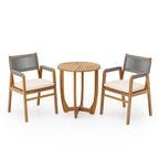 Ensemble de salle à manger d'extérieur Joueyf 3 pièces en bois d'acacia par Christopher Knight Home