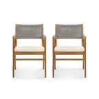 Ensemble de salle à manger d'extérieur Joueyf 3 pièces en bois d'acacia par Christopher Knight Home