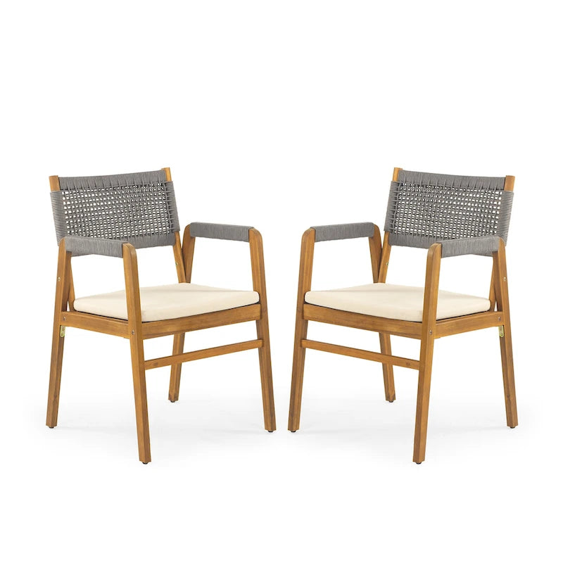 Ensemble de salle à manger d'extérieur Joueyf 3 pièces en bois d'acacia par Christopher Knight Home