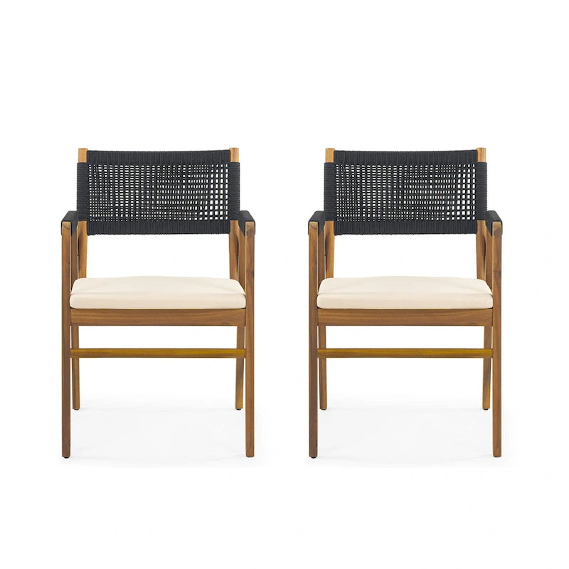 Ensemble de salle à manger d'extérieur Joueyf 3 pièces en bois d'acacia par Christopher Knight Home