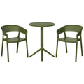 Ensemble de salle à manger d'extérieur rond pour 2 personnes Frond and Form