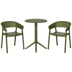 Ensemble de salle à manger d'extérieur rond pour 2 personnes Frond and Form