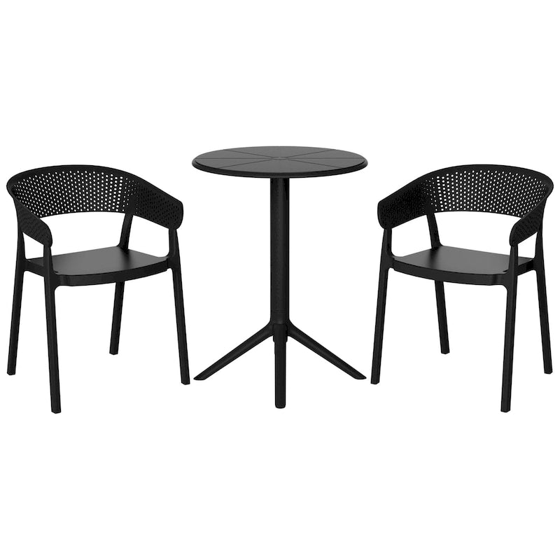 Ensemble de salle à manger d'extérieur rond pour 2 personnes Frond and Form