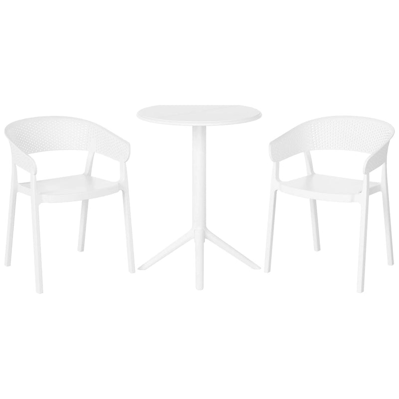 Ensemble de salle à manger d'extérieur rond pour 2 personnes Frond and Form