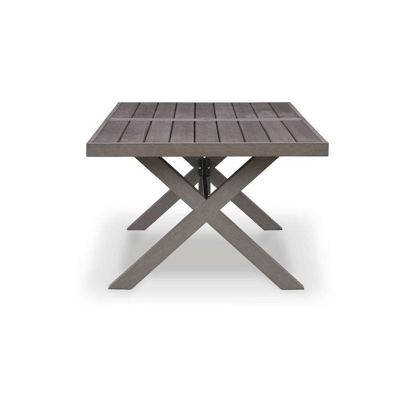 Ensemble de salle à manger d'extérieur 6 pièces Signature Design by Ashley Hillside Barn marron/gris - 84 cm L x 42 cm P x 29 cm H