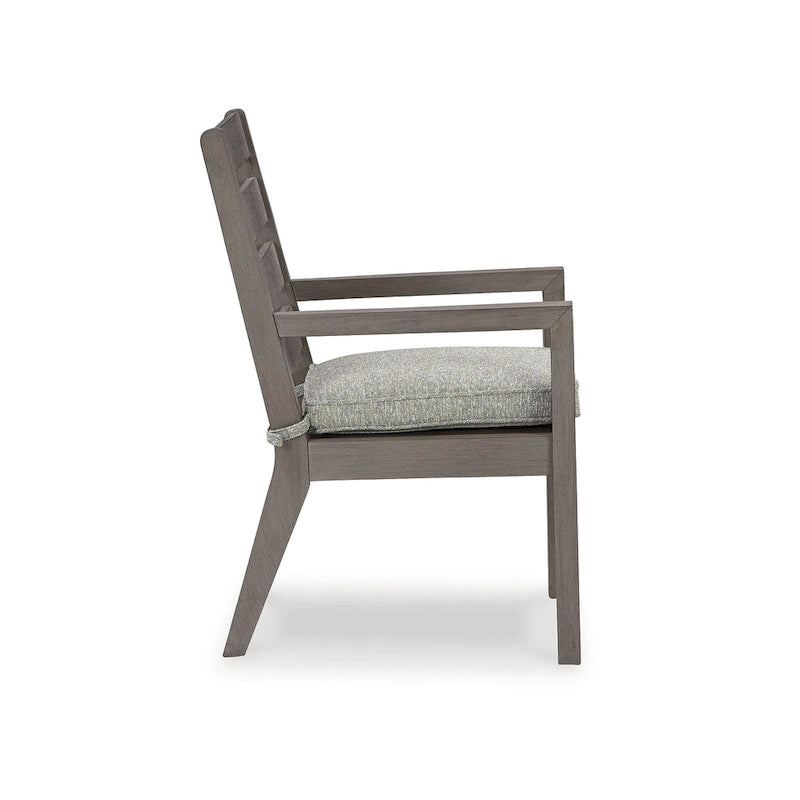 Ensemble de salle à manger d'extérieur 6 pièces Signature Design by Ashley Hillside Barn marron/gris - 84 cm L x 42 cm P x 29 cm H