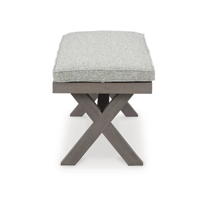 Ensemble de salle à manger d'extérieur 6 pièces Signature Design by Ashley Hillside Barn marron/gris - 84 cm L x 42 cm P x 29 cm H