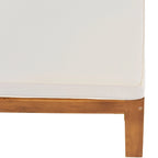 Canapé d'angle d'extérieur 5 pièces en bois massif avec table basse et coussins