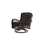 Ensemble de 3 chaises de patio pivotantes à bascule pour extérieur