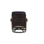 Ensemble de 3 chaises de patio pivotantes à bascule pour extérieur
