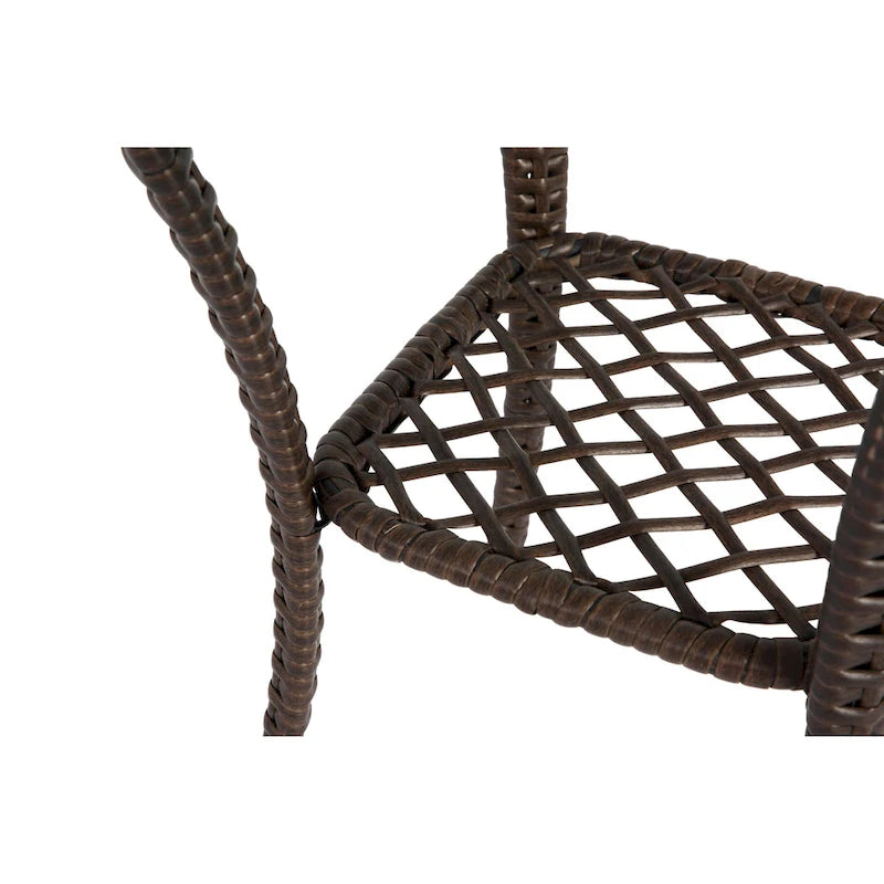 Ensemble de 3 chaises de patio pivotantes à bascule pour extérieur